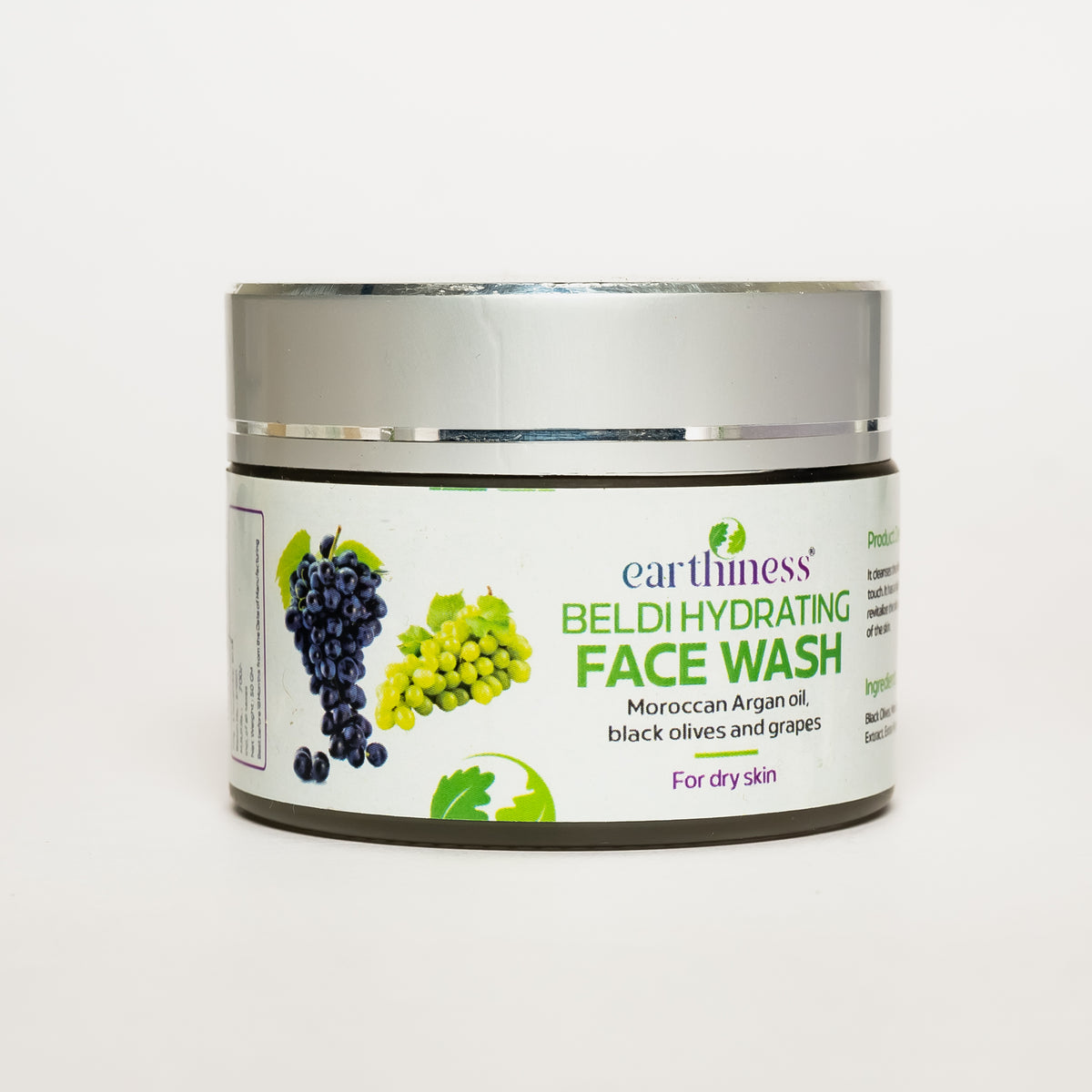 Beldi Hydrating Face Wash with Extra Virgin Olive Oil & Black Olives For Soft, Hydrating Skin