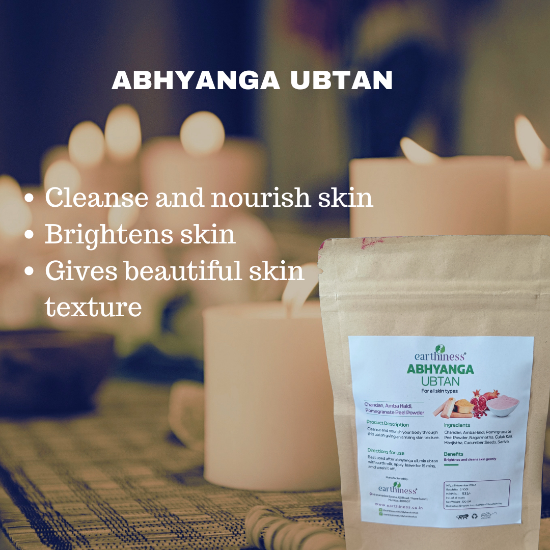 Organic Abhyanga Ubtan with Chandan & Amba Haldi For Clean & Clear Skin