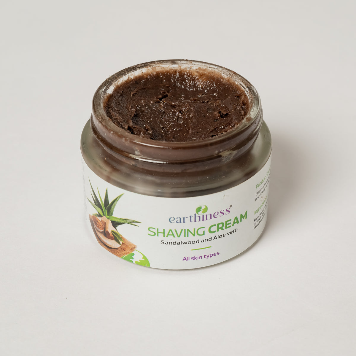 Organic Shaving Cream with Sandalwood and Aloe vera