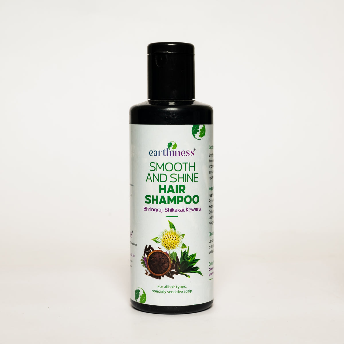 Organic Smooth & Shine Shampoo with Shikakai & Kewara Water For Damaged Hair