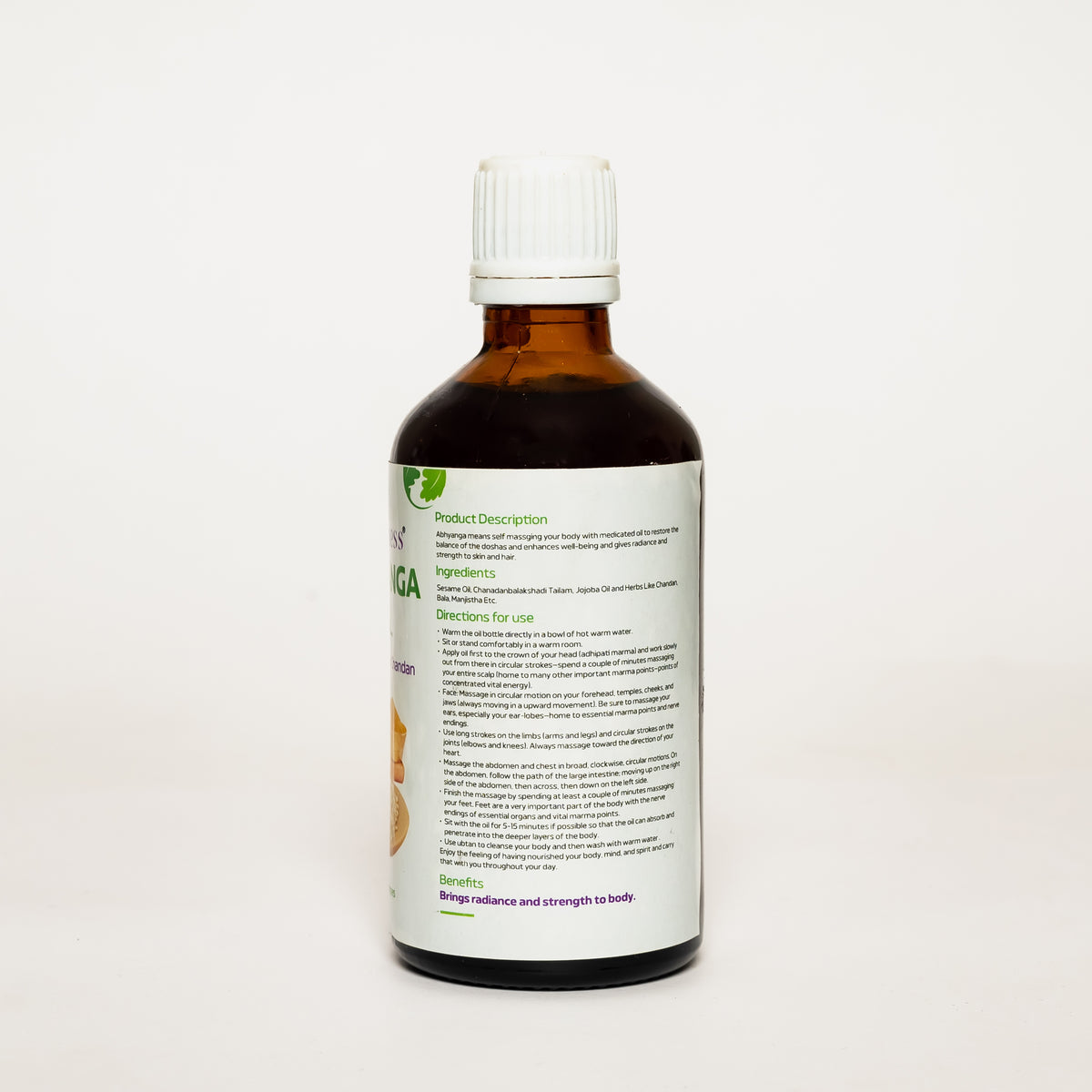 Organic Abhyanga Oil with Sesame Oil & Chandan For Radiant Body