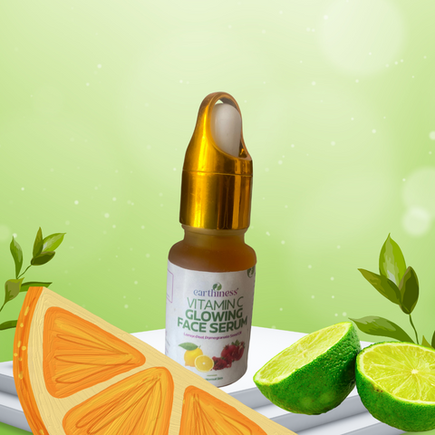 Organic Vitamin C Glowing Face Serum with Grape Seed Oil & Kakadu Plum For Natural Glow