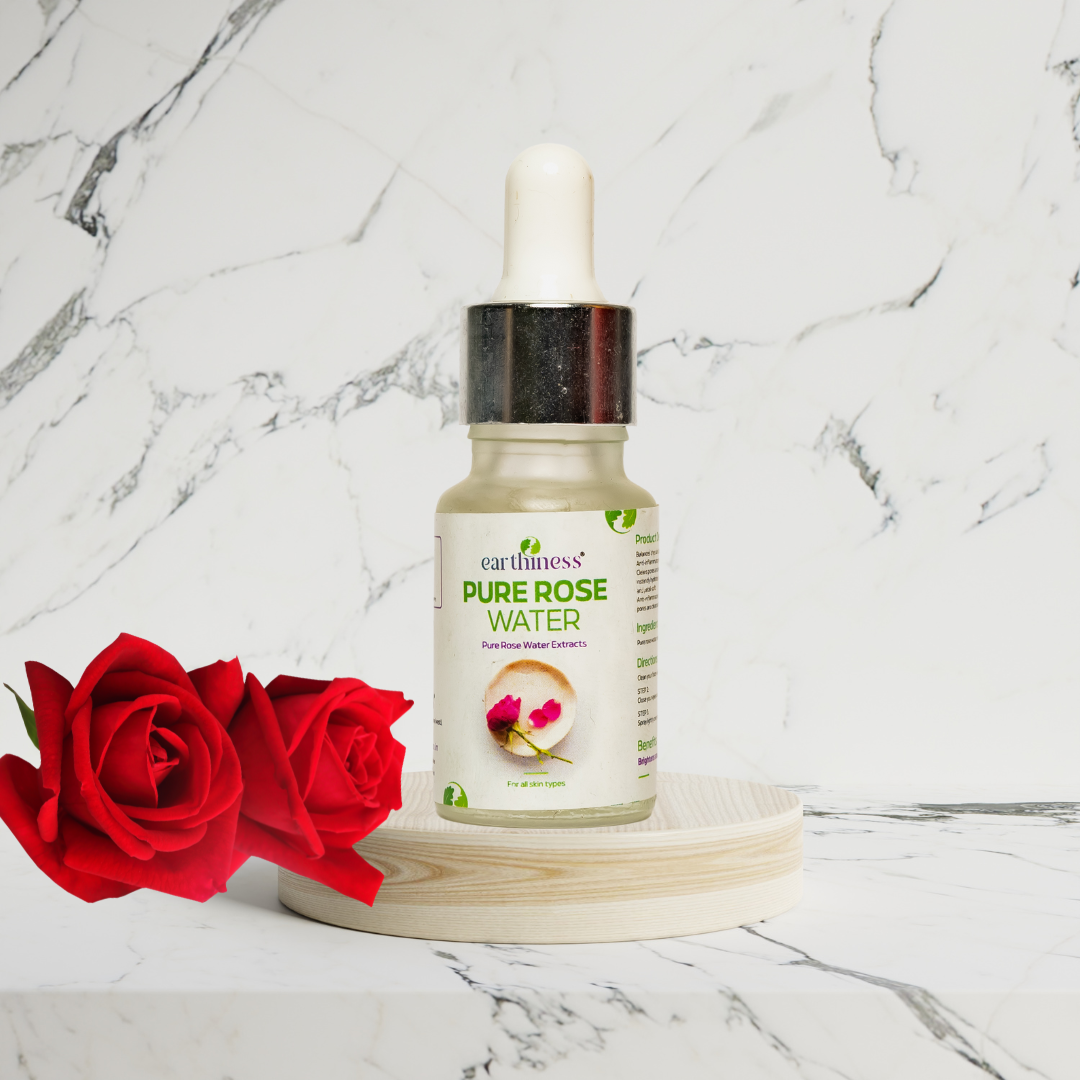 Organic Pure Rose Water With Rose & Vetiver For Hydrating Skin