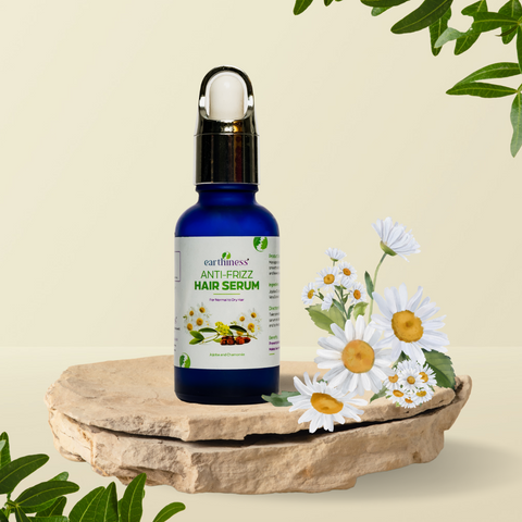 Organic Anti Frizz Serum with Argan Oil & Jojoba Oil For Frizz Free Hair
