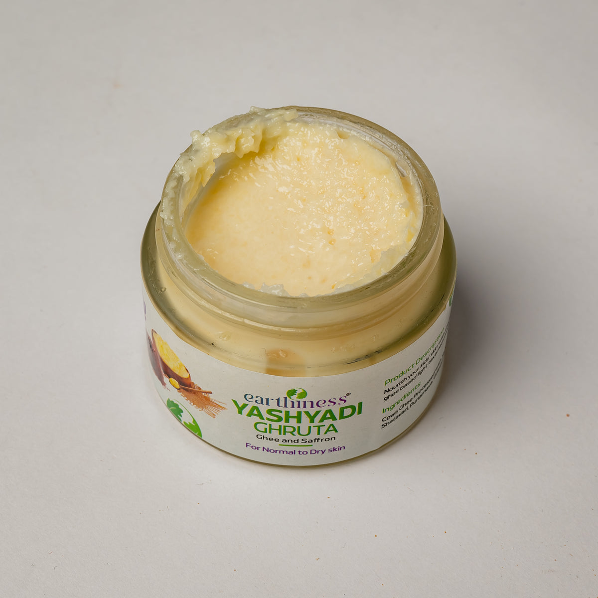 Yashyadi Ghruta with 100 Times Washed Cow's Ghee & Saffron To Pamper Your Skin Naturally